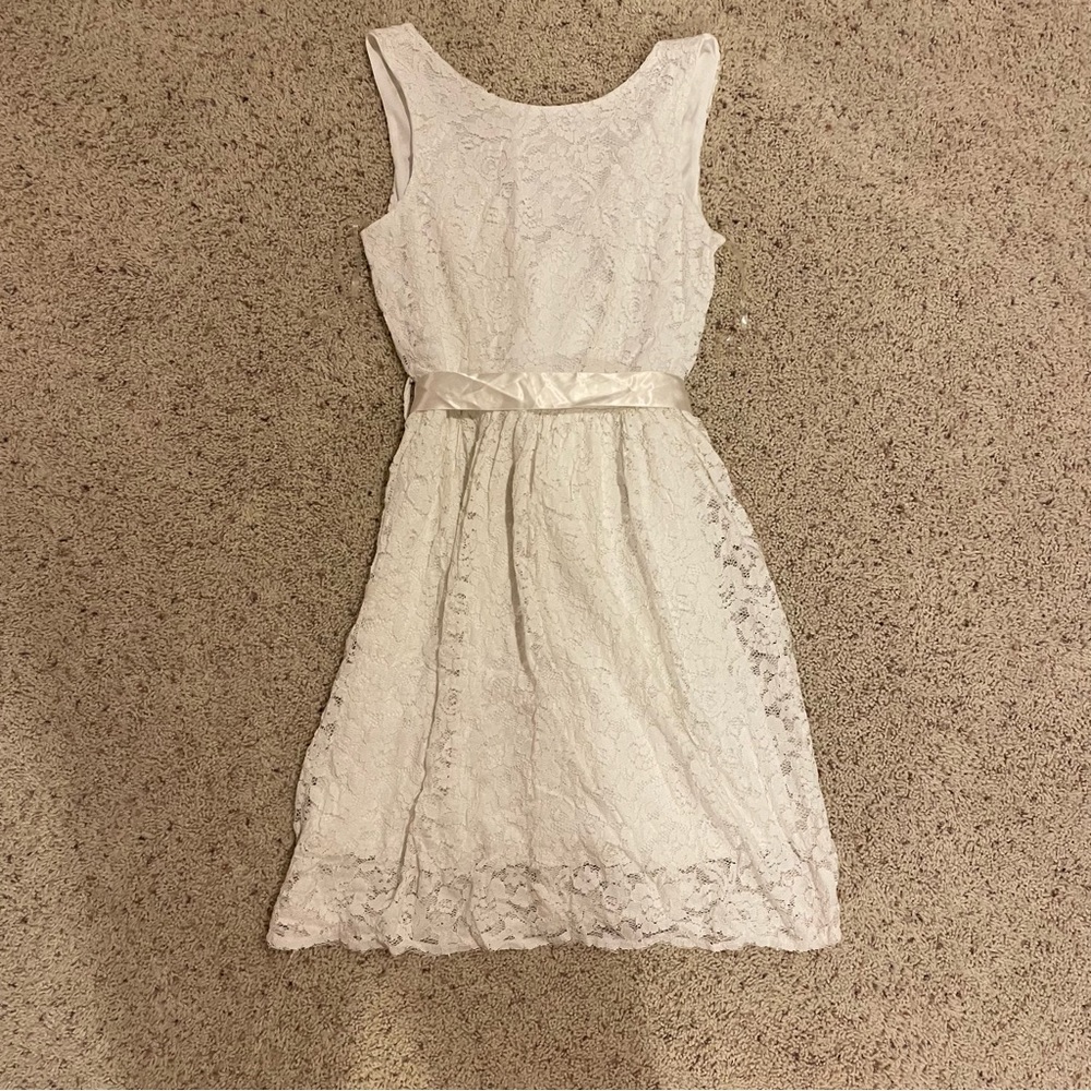 Excellent condition white lace dress by Coco Love size M